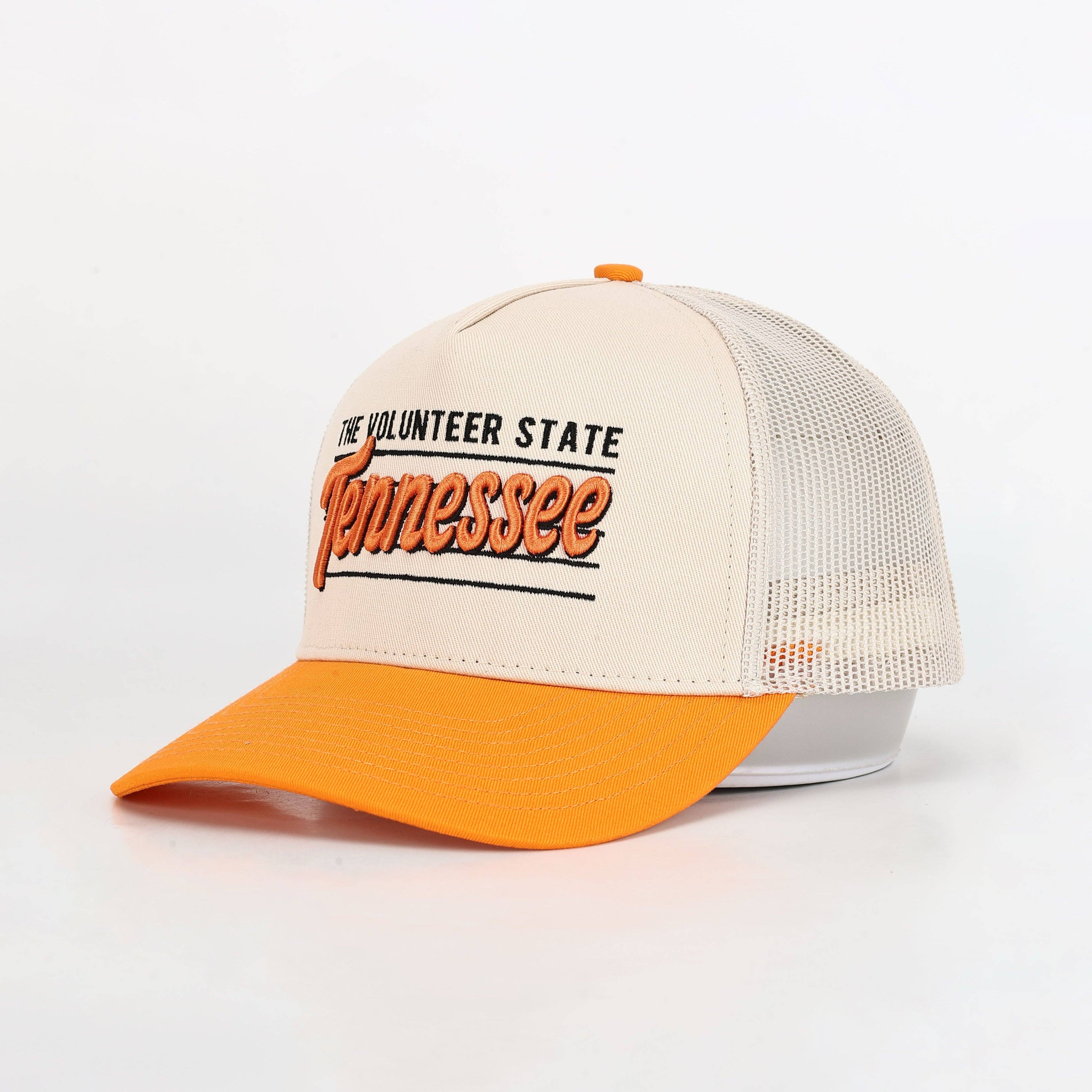 Vintage Volunteer Hat - Orange & White