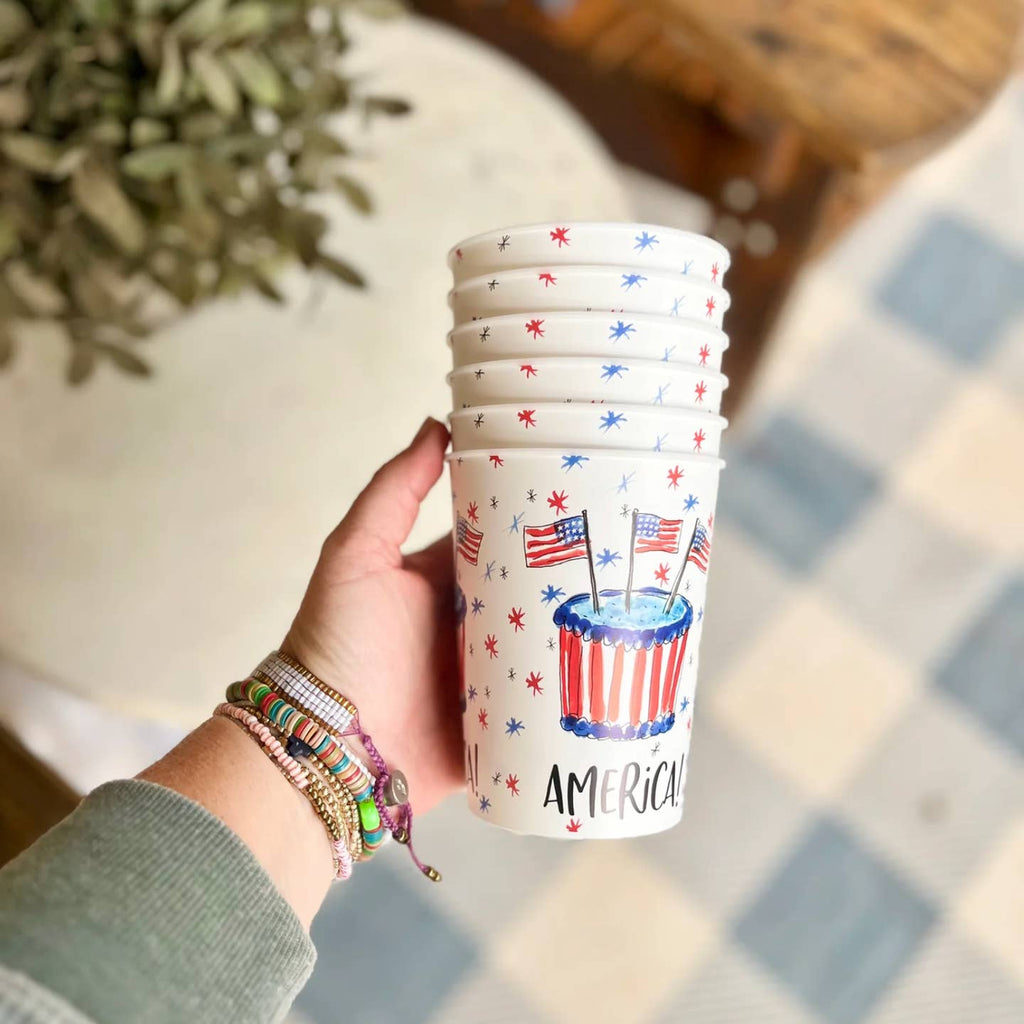 HAPPY BIRTHDAY AMERICAN RESUABLE CUPS