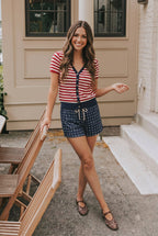 Atriotic Star Lounge Shorts: NAVY