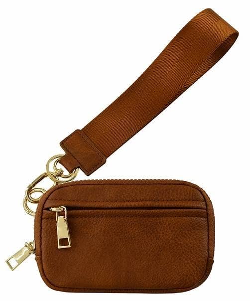 Gold Zip Wallet With ID Window