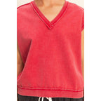 V-Neck Sleeveless Casual Vest