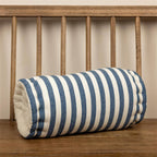 Blue Stripe Bolster Pillow | Coastal Decor