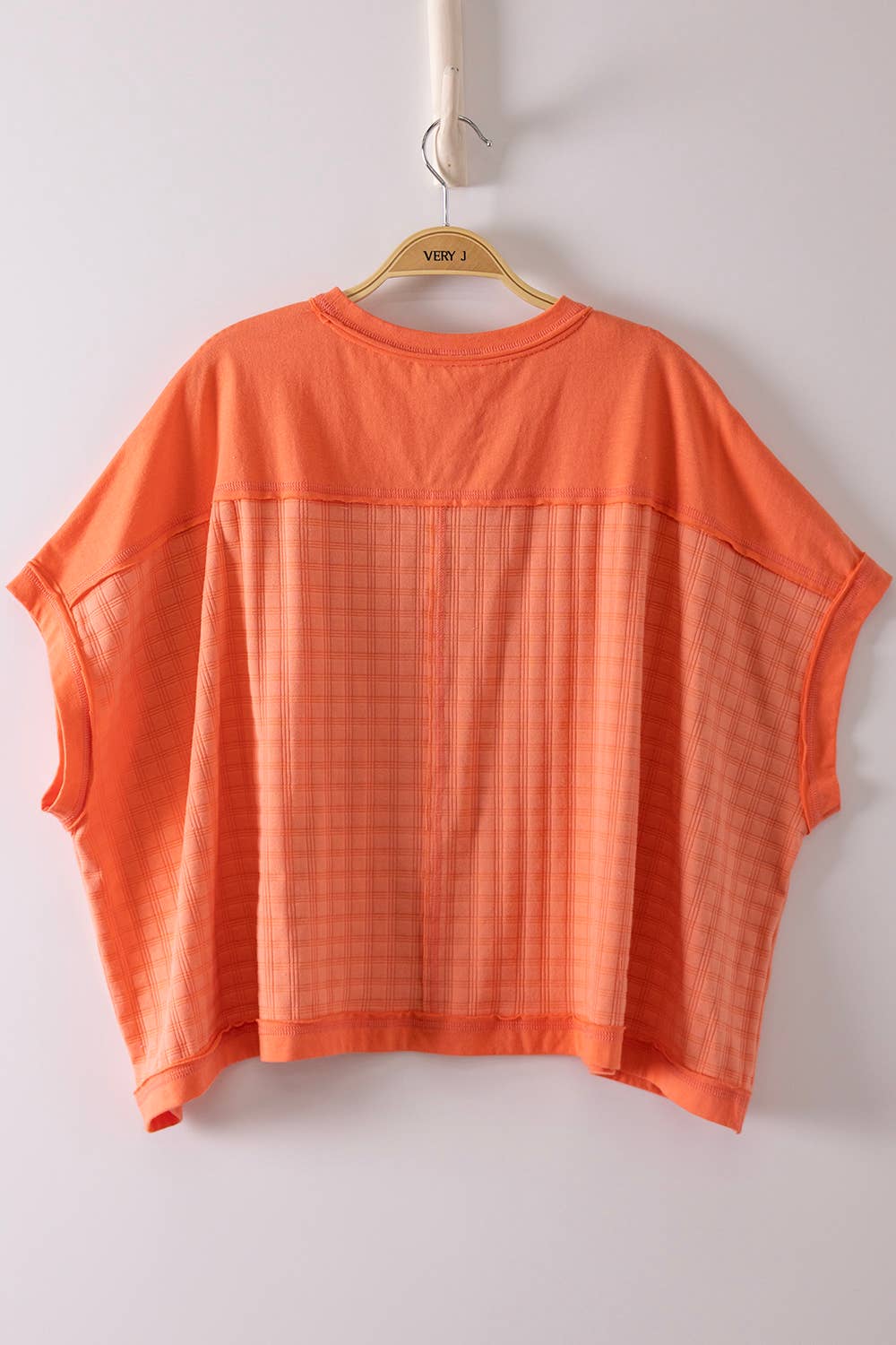 Coral Dolman Sleeve Textured Knit Casual Top