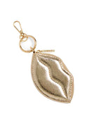 KISSES ZIP POUCH/KEY RING: PINK