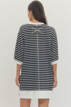 Black White Stripe Dress