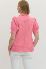 Pink Elsie Eyelet Top