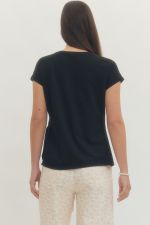 Black Top with Side Tie