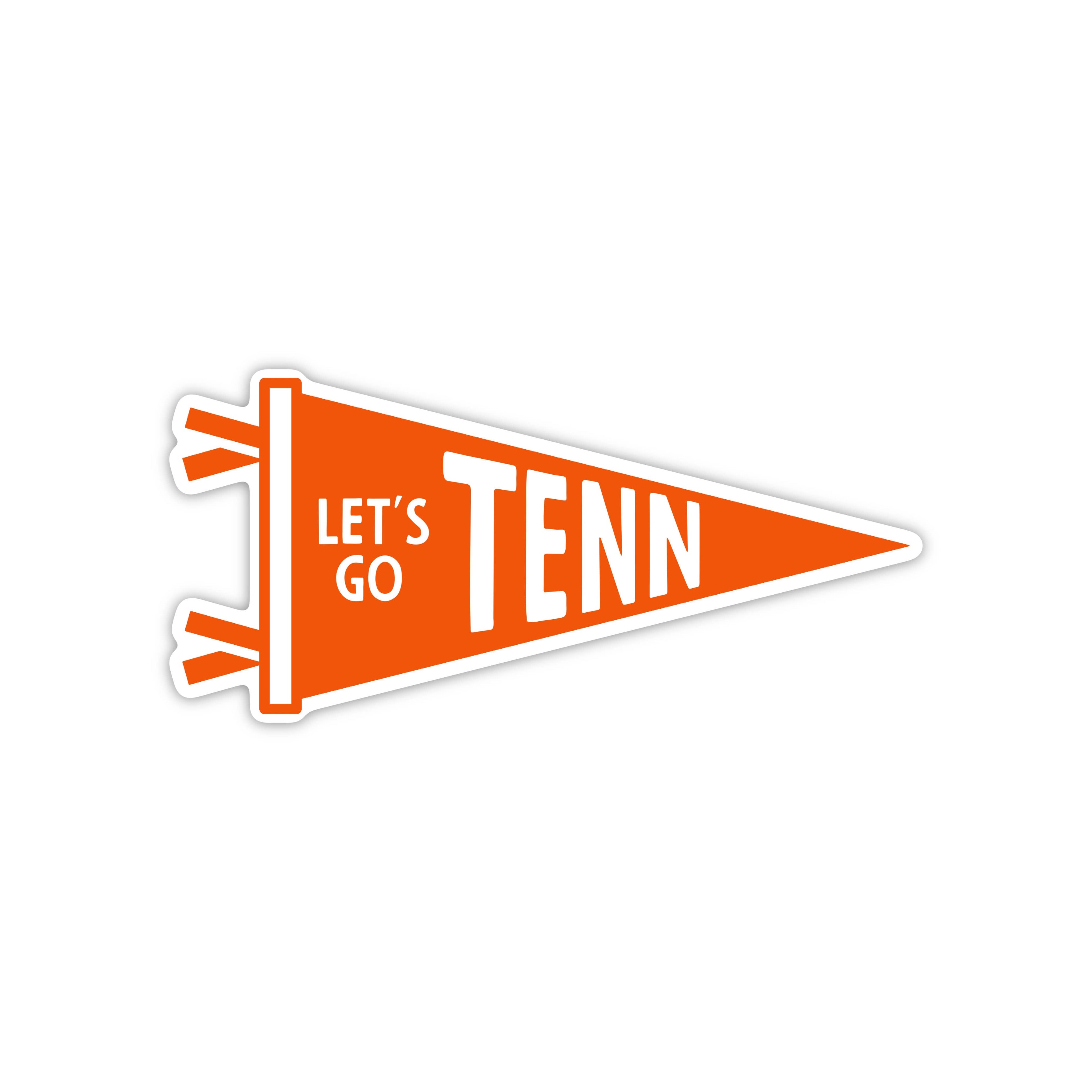 Let's Go TENN Pennant Decal