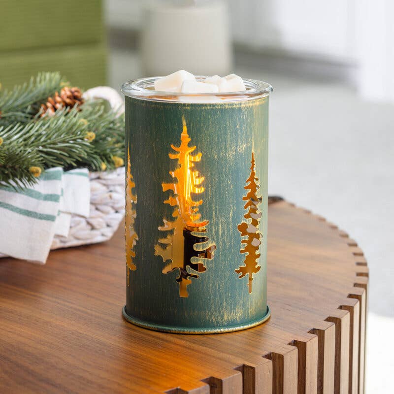 GREEN TREE CANDLE WARMER