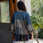 GRAVEL Artistic Fusion: Overdyed Jhabla Top With Emb