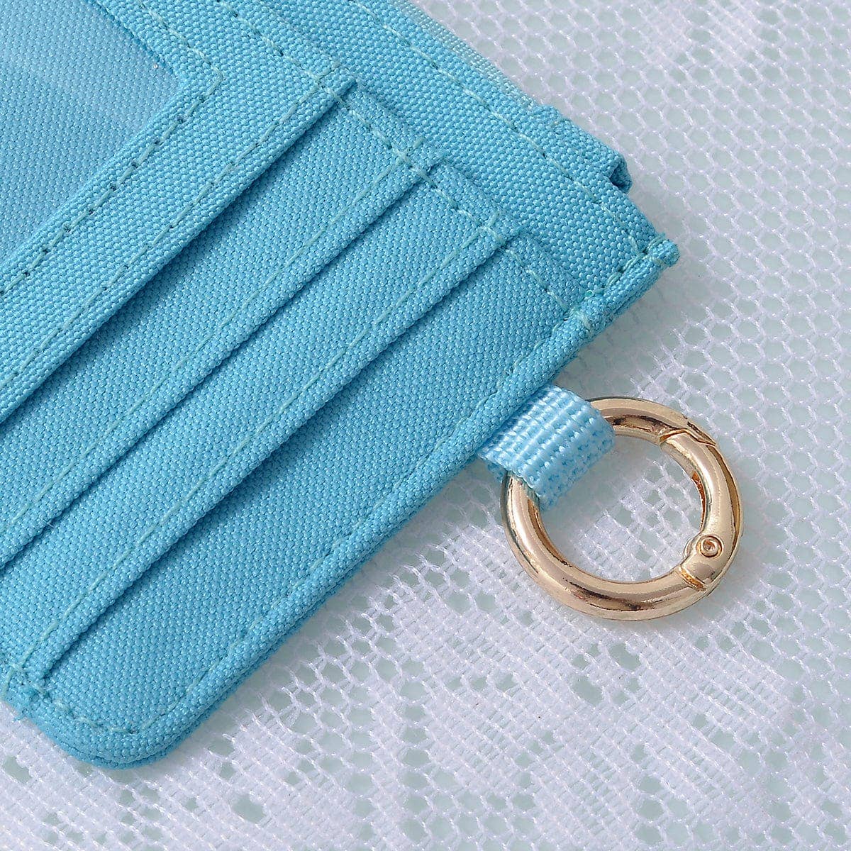 Black Alyssa Cardholder/Wallet With Keyring