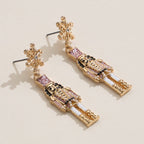 Nutcracker Enamel Earrings with Titanium Post