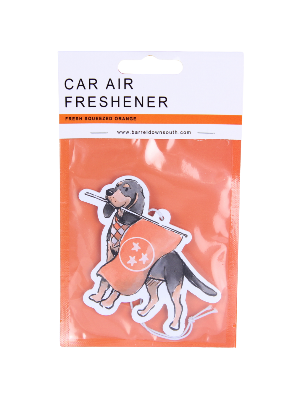 Bluetick Coonhound Flag Air Freshener