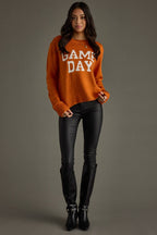 Orange Game Day Sweater
