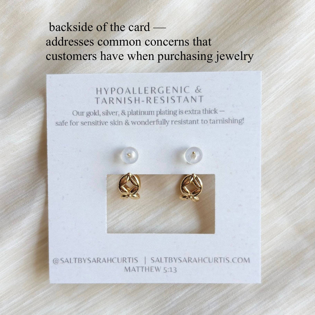 CRISS-CROSS HOOP EARRINGS | gold | stud post hoops