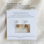 CRISS-CROSS HOOP EARRINGS | gold | stud post hoops