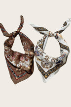 BROWN Ethnic Vintage Print Multi-Use Bandana