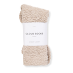 Luxe Cloud Socks by Sweet Dreams in Beige - Holiday Gift