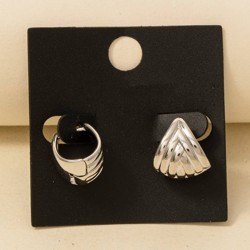 Gold Dipped Wide Weave Hinge Hoop Earrings: GOLD