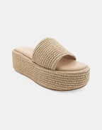 Natural Raffia Zabella Slide