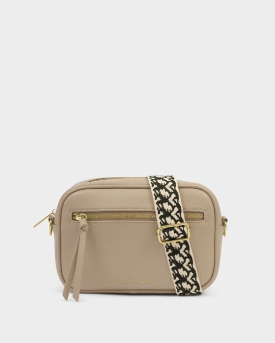 Hallie Crossbody Bag in Light Taupe/KATIE LOXTON