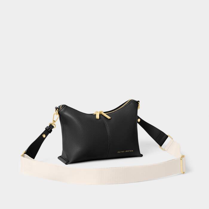 Black Laila Sloutch Crossbody Bag/KATIE LOXTON