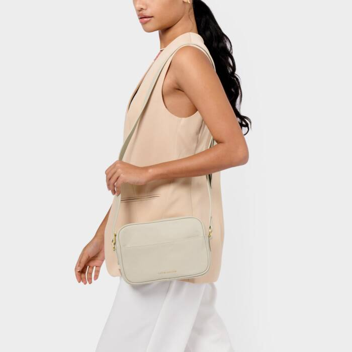 Nylon Luxe Crossbody Chalk/KATIE LOXTON