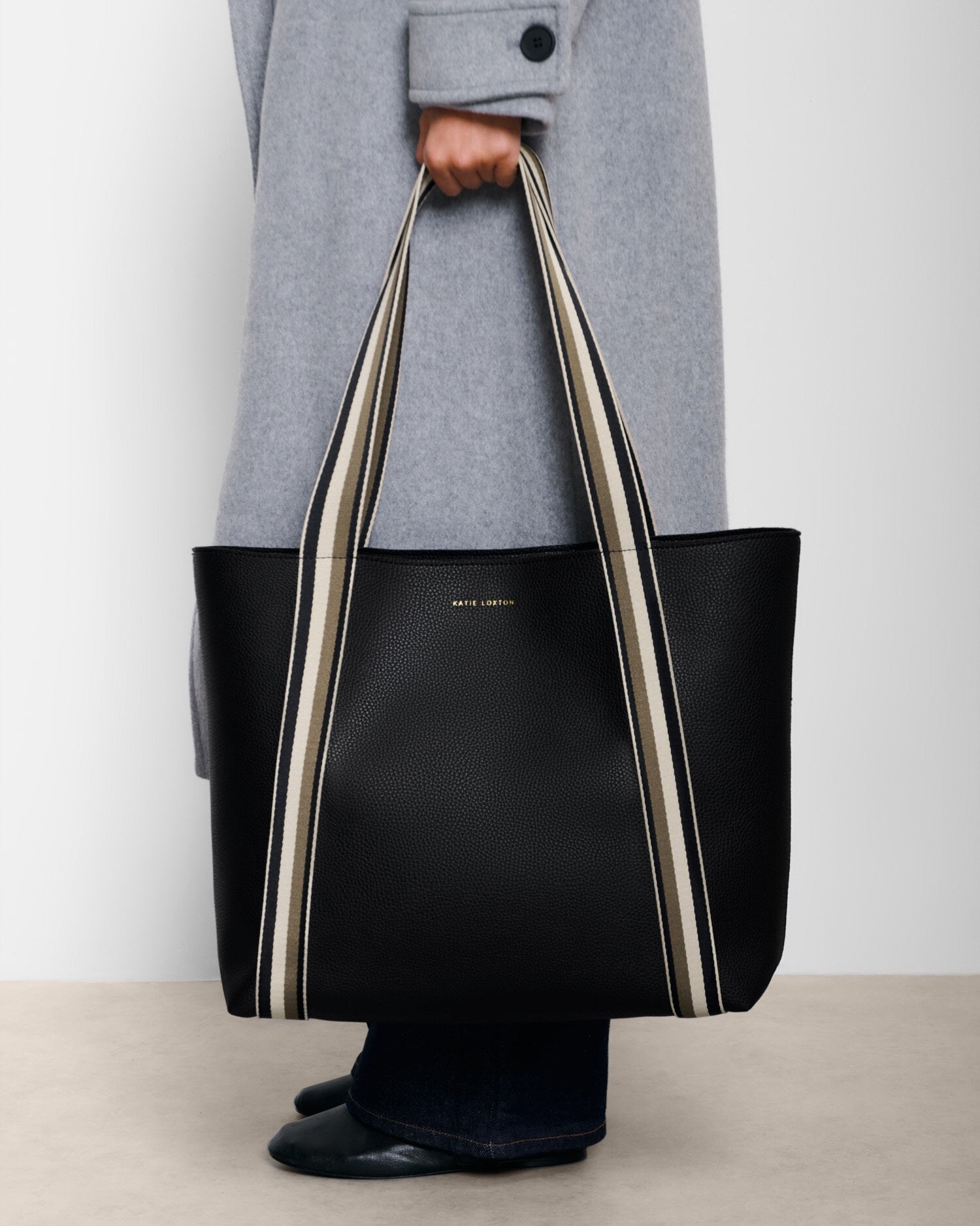Black Hallie Tote Bag/KATIE LOXTON