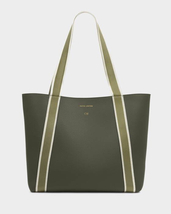Khaki Hallie Tote Bag/KATIE LOXTON