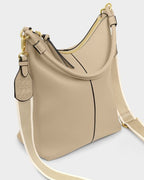 Hallie Satchel Bag in Light Taupe/KATIE LOXTON