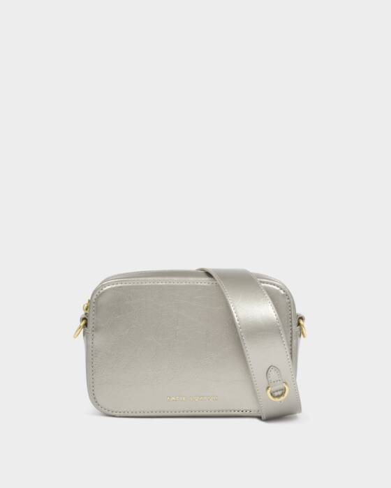 pewter avery small crossbody bag/KATIE LOXTON
