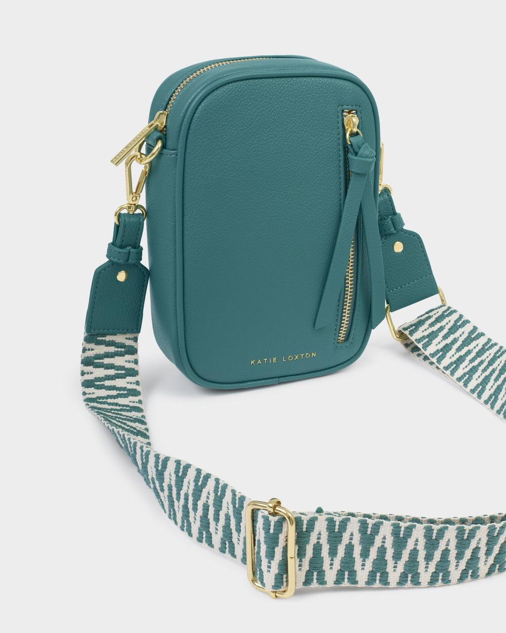 Hallie Small Crossbody Bag in Teal/KATIE LOXTON