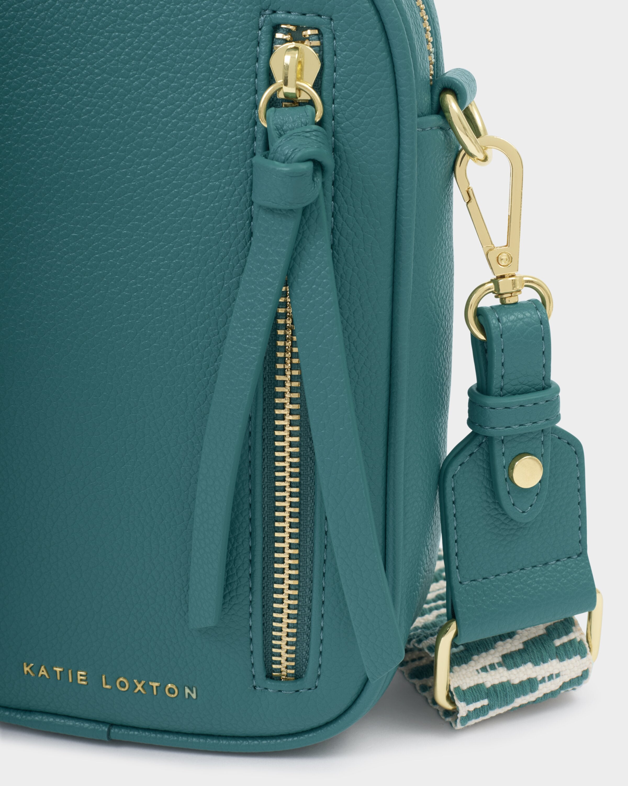 Hallie Small Crossbody Bag in Teal/KATIE LOXTON