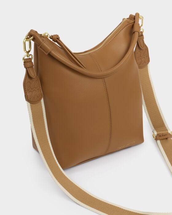 Hallie Satchel Bag in Caramel/KATIE LOXTON
