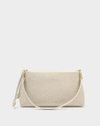 Nova Woven Small Shoulder Bag in Oyster/KATIE LOXTON