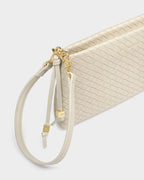 Nova Woven Small Shoulder Bag in Oyster/KATIE LOXTON