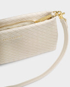 Nova Woven Small Shoulder Bag in Oyster/KATIE LOXTON