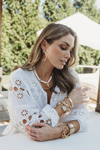 Rebecca Gold  Hoop Earrings