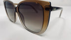 Quay Australia Ever After Coffee Doe Brown Sunglasses Statement Cat Eye