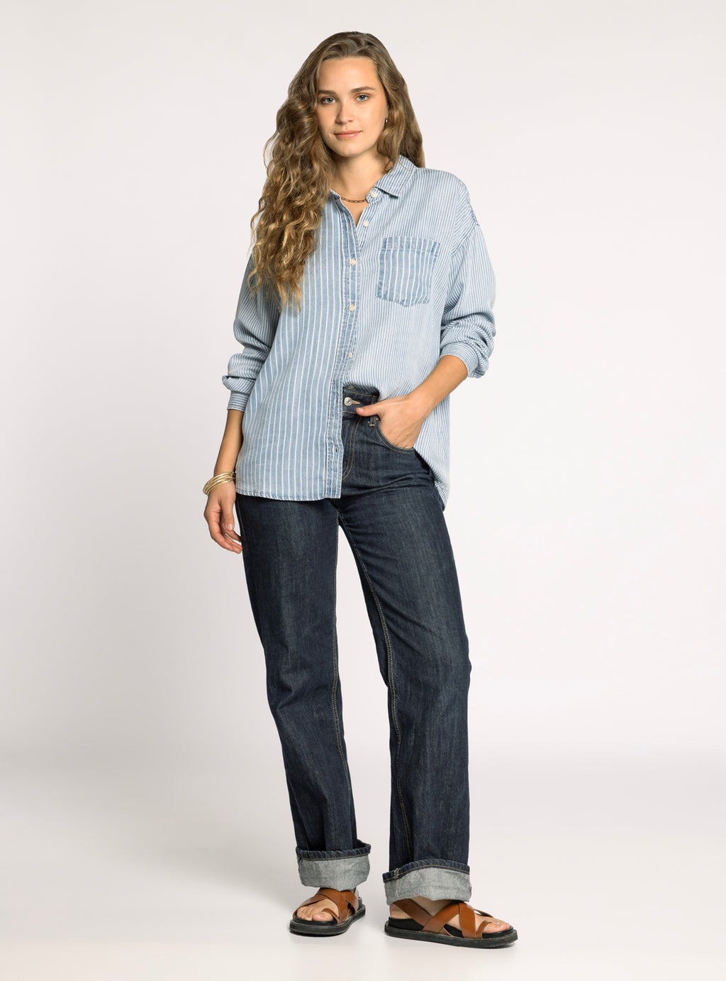 HELENA SHIRT MULTI PINSTRIPE