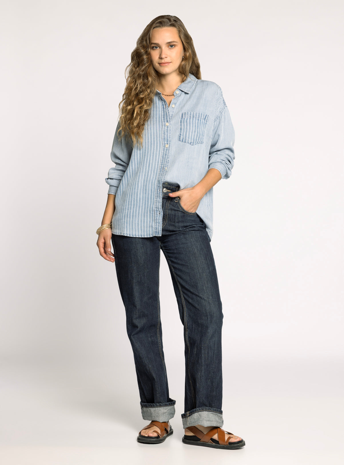 HELENA SHIRT MULTI PINSTRIPE