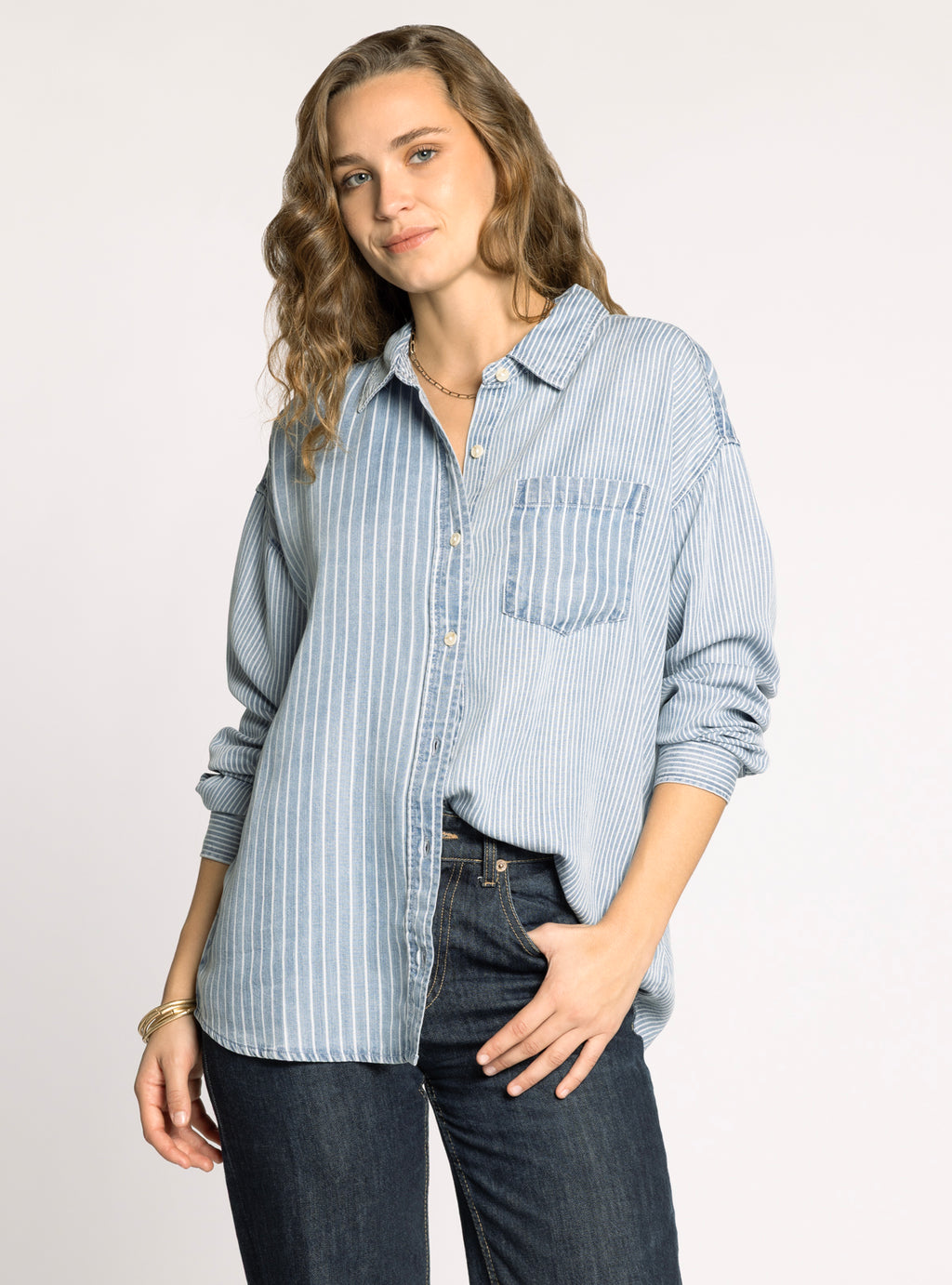 HELENA SHIRT MULTI PINSTRIPE