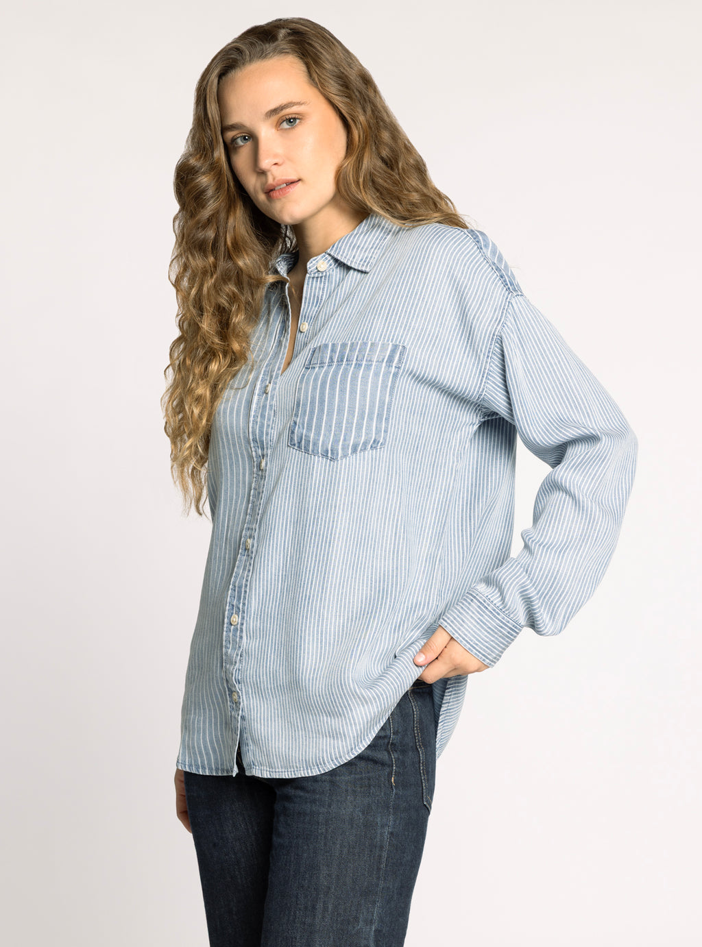 HELENA SHIRT MULTI PINSTRIPE