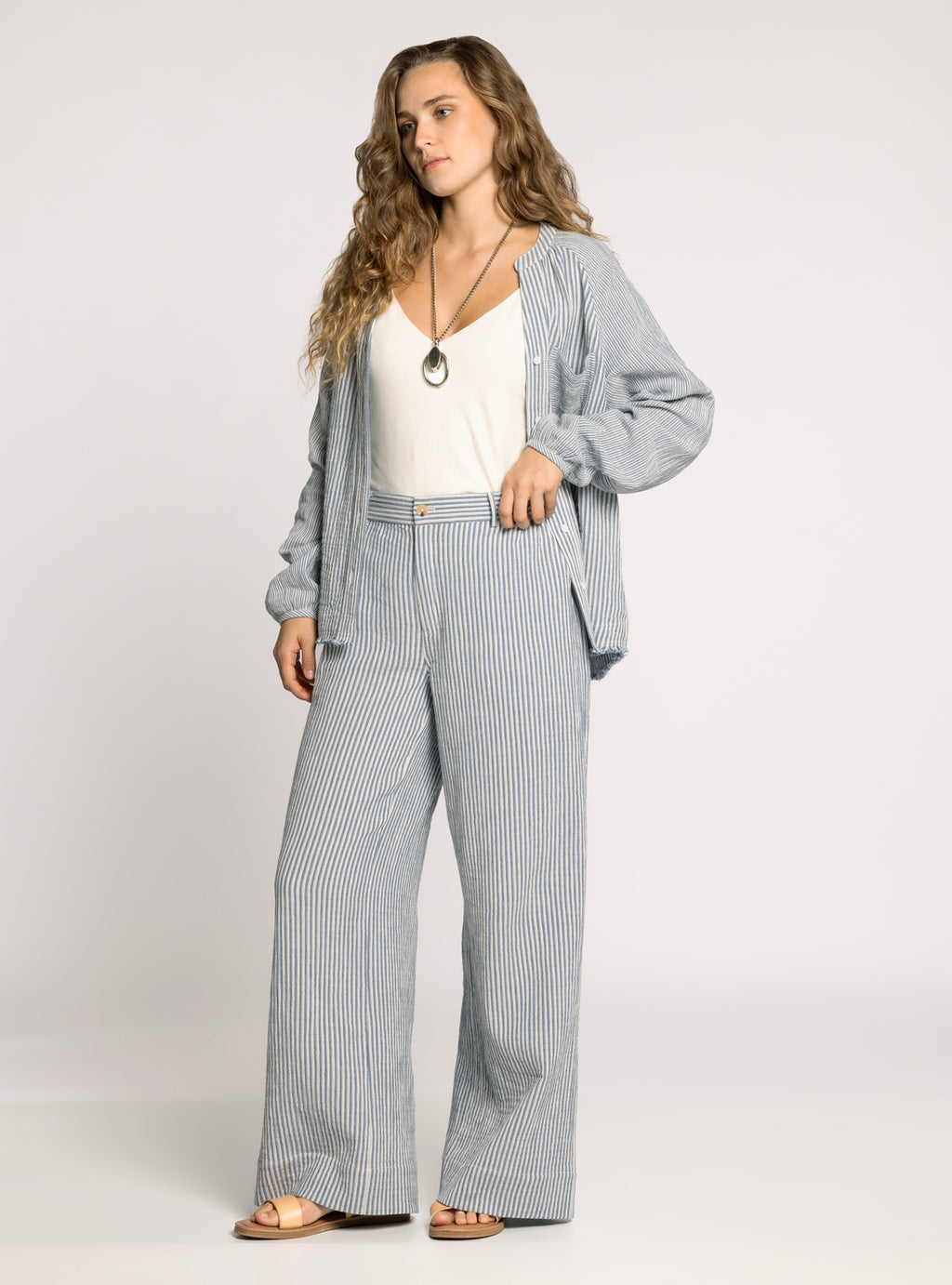 IVORY BLUE MAIA PANTS