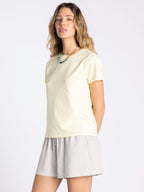 BUTTER YELLOW ASHER TEE