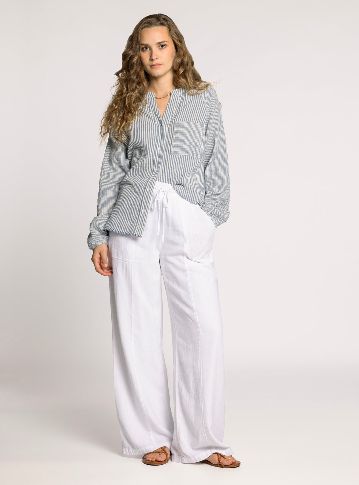 IVORY BLUE MAIA SHIRT
