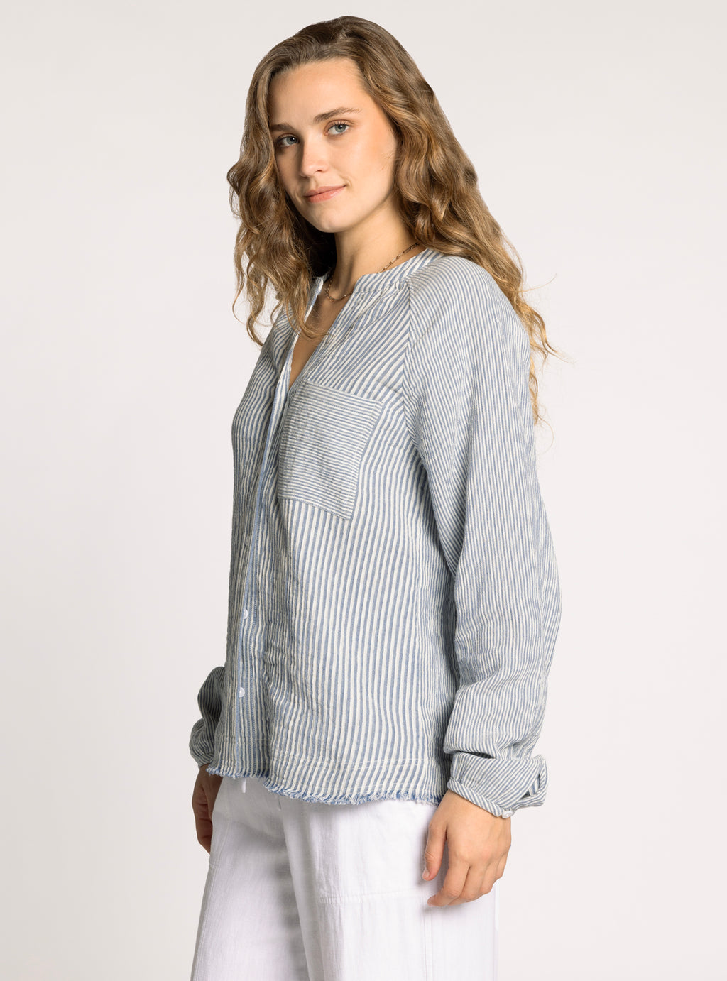 IVORY BLUE MAIA SHIRT