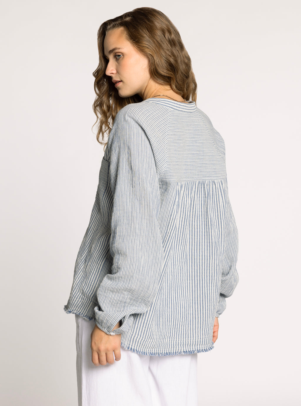 IVORY BLUE MAIA SHIRT