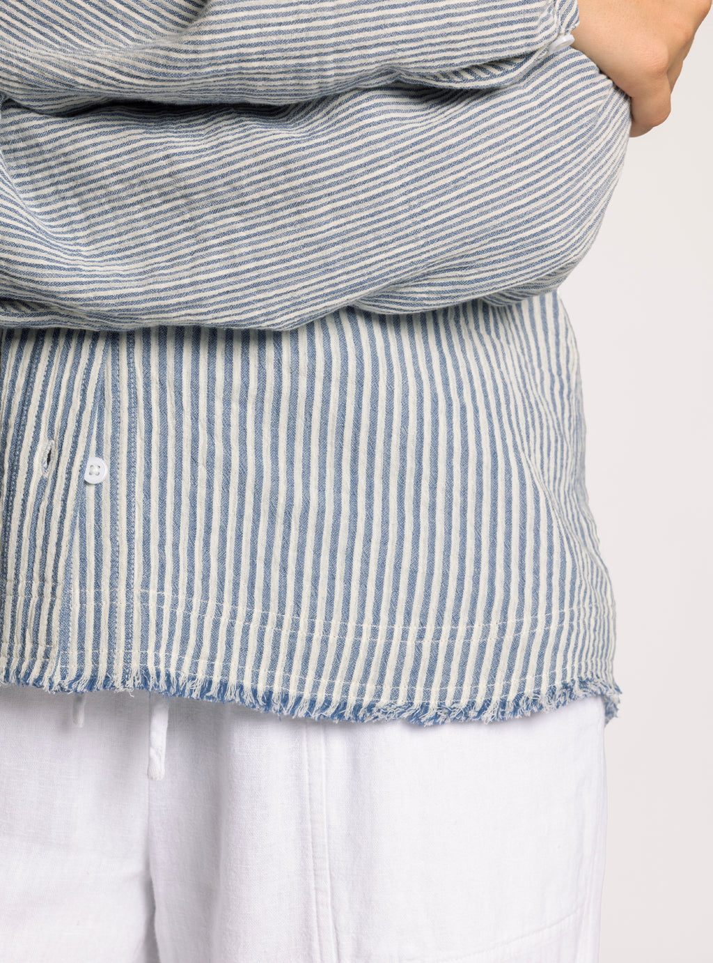 IVORY BLUE MAIA SHIRT