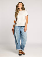 LIGHT HEATHER GREY ASHER TEE